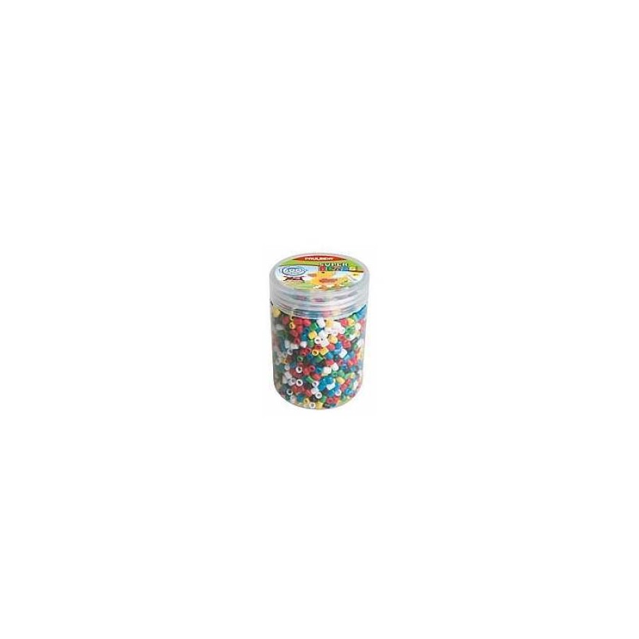 Manualidades Todojuguete | Bote Con 1600 Pzas Beads Colores Super Beads Mini