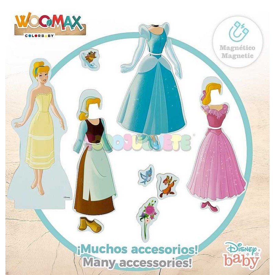 Juegos De Mesa Y Puzzles Color Baby, S.L. | Juego Vestidos Madera 22X30Cm Princesas Woomax